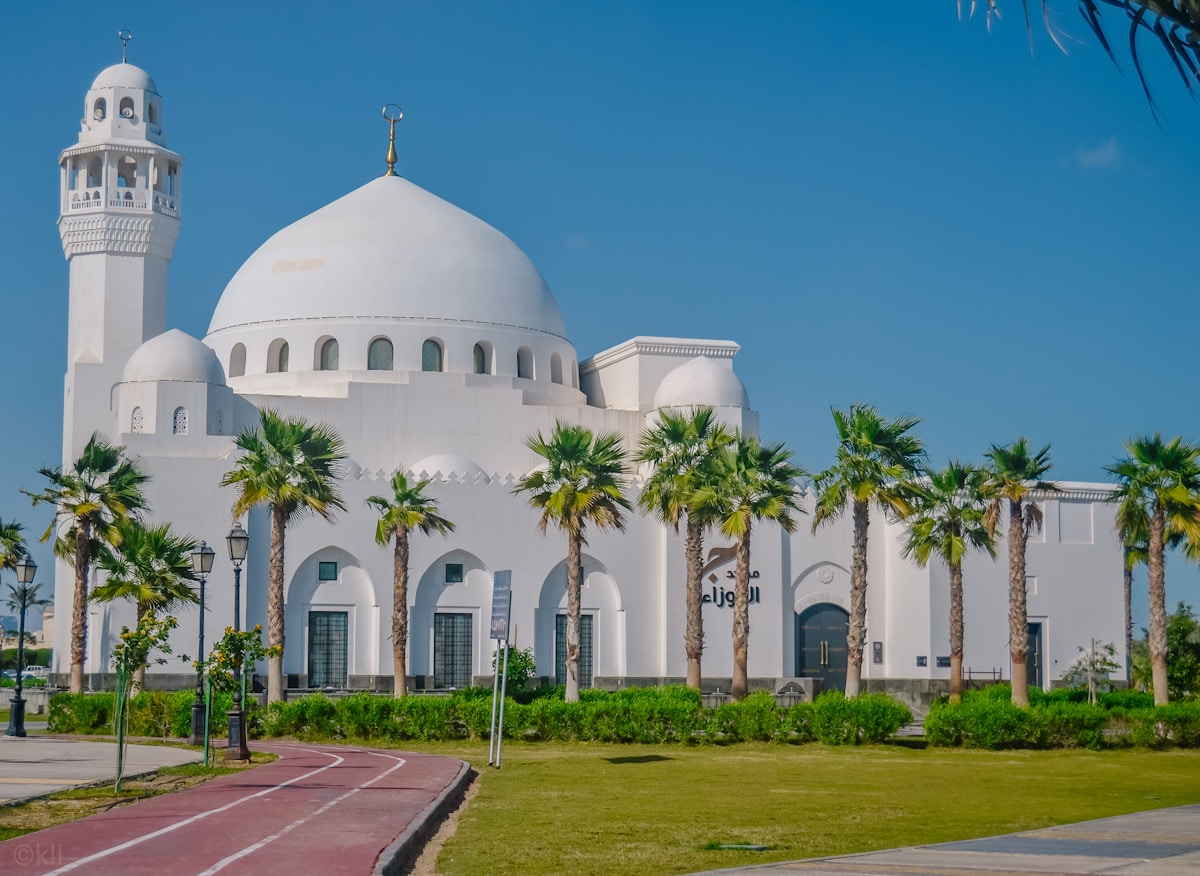 Al Khobar waterfront Corniche along the Arabian Gulf coast at sunset