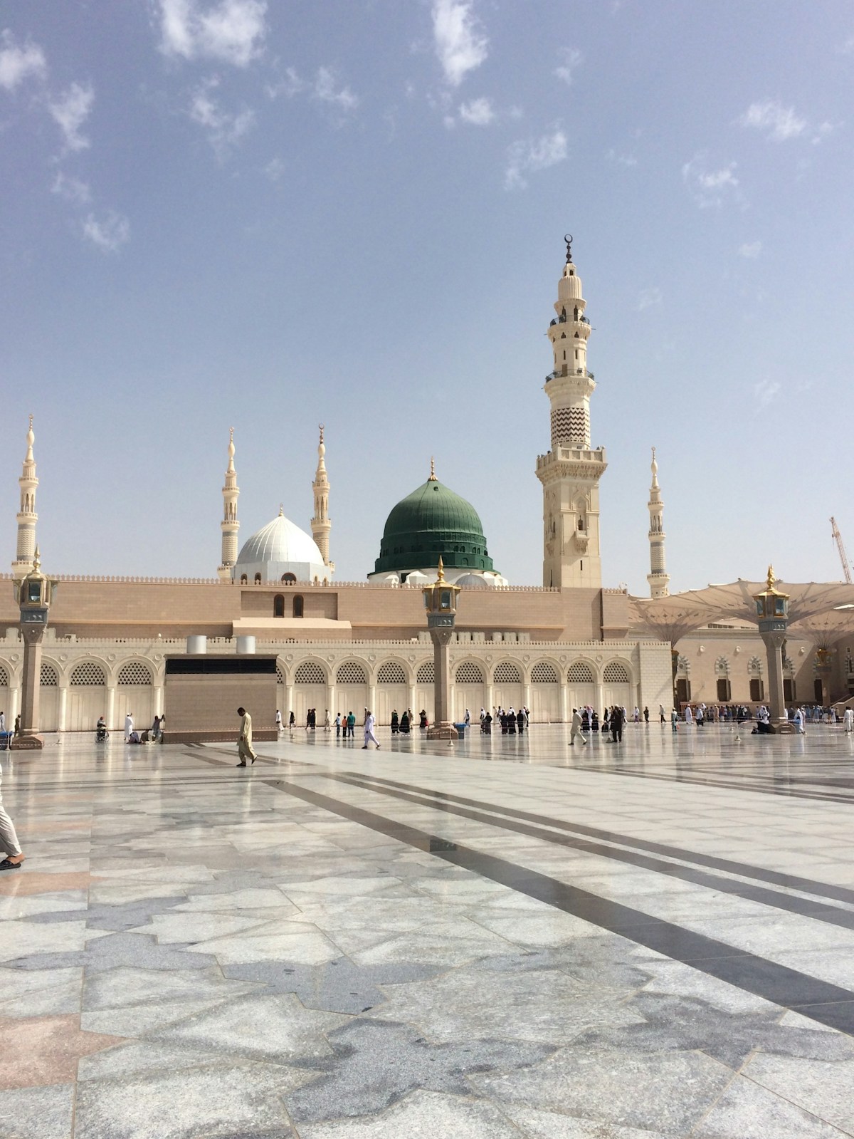Al-Masjid an-Nabawi, the Prophet's Mosque in Medina, Saudi Arabia