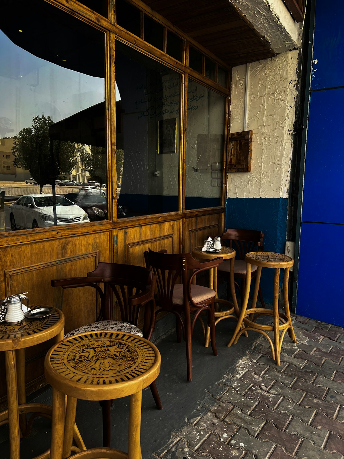 Grilled fish and mezze spread at a restaurant in Tabuk, Saudi Arabia