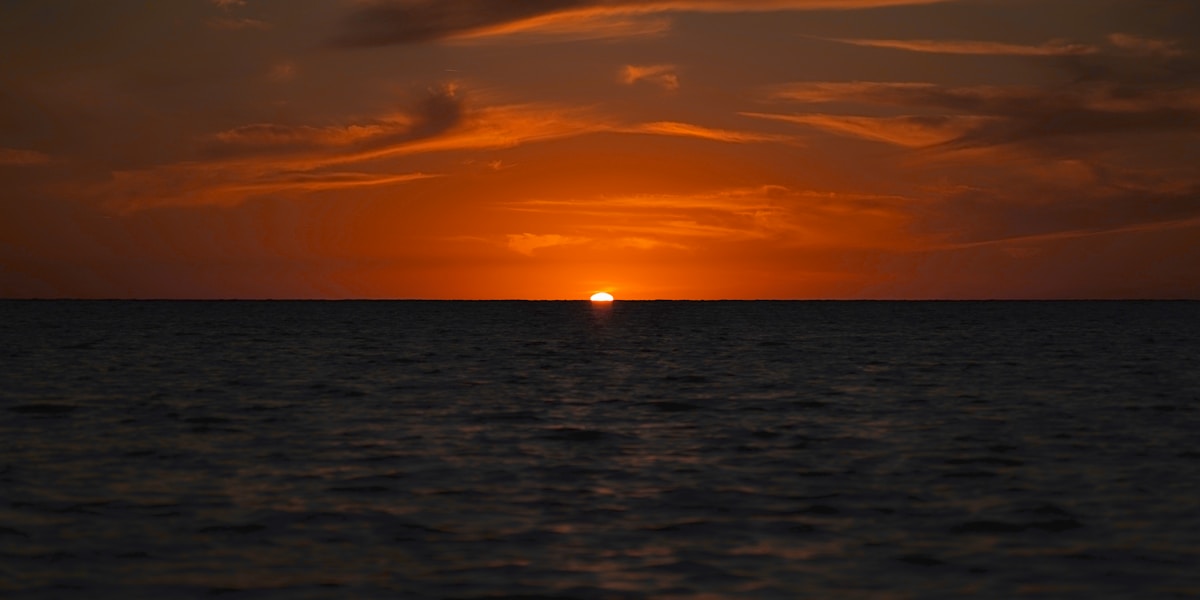 Red Sea sunset at Yanbu Beach, Saudi Arabia